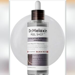 Exfoliating Black Rice Ampoule - Black - Korean